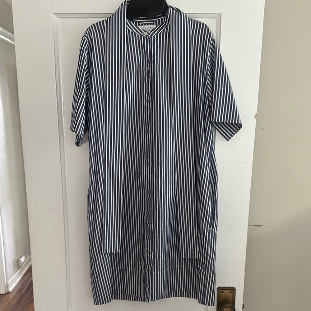 Everlane Black and White Striped Dress
